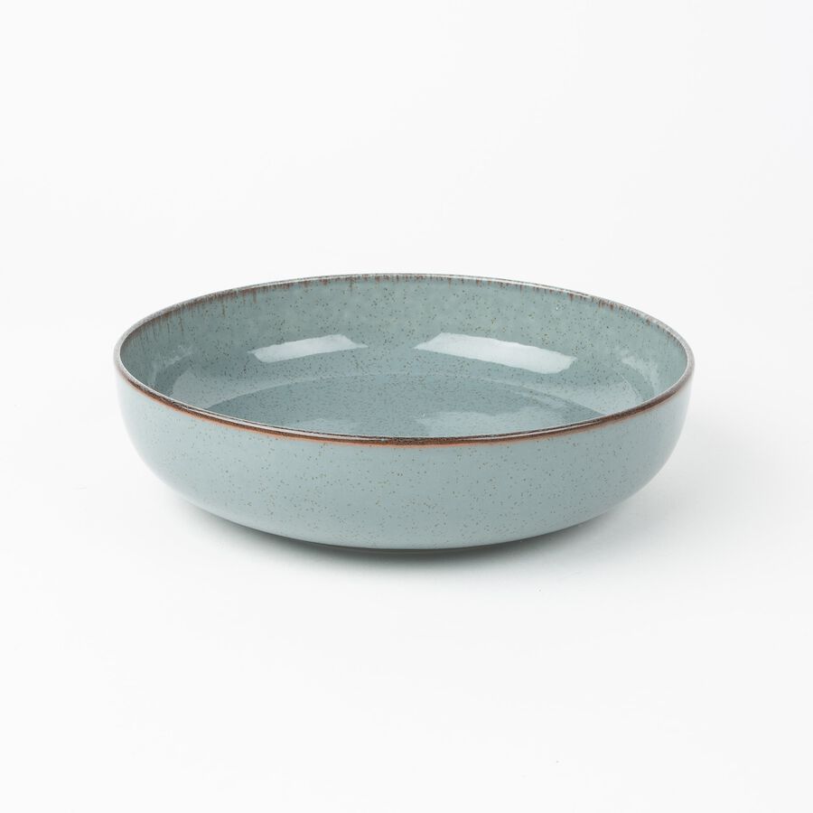 Vajilla de 12 piezas de porcelana azul Olite