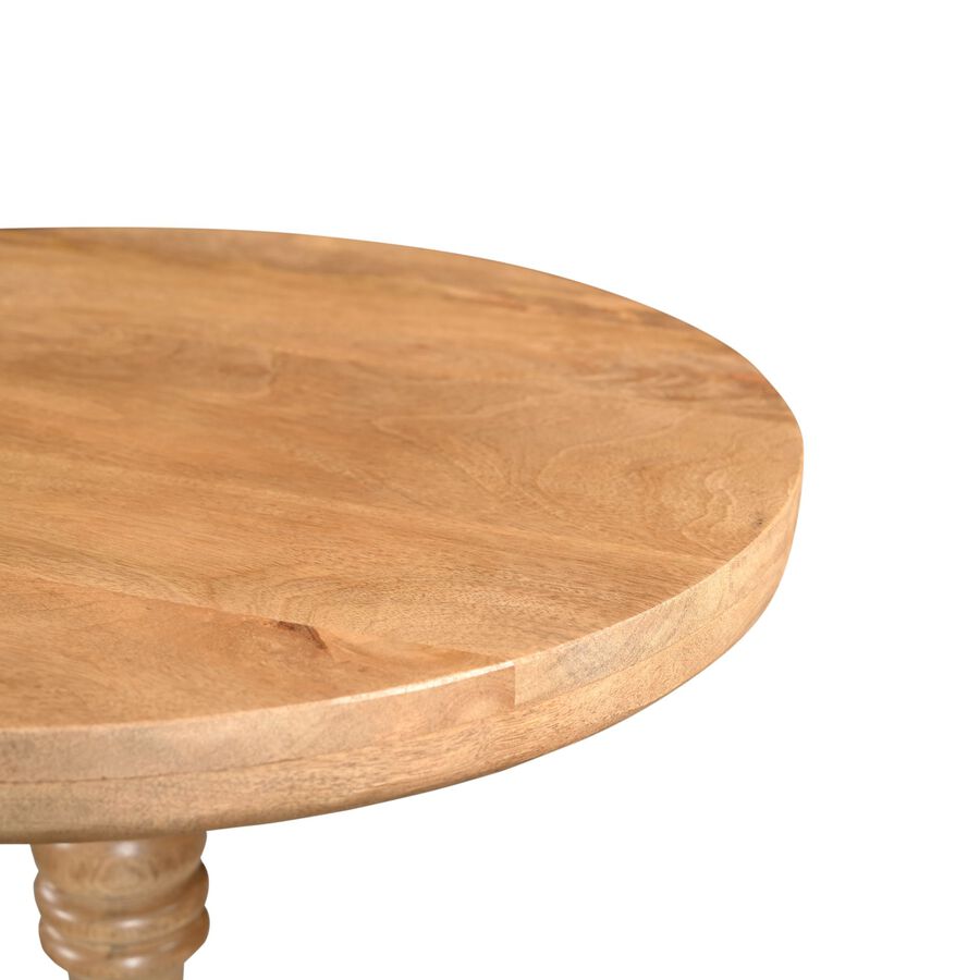 Mesa auxiliar de madera de mango Bogotá Ø50x70cm