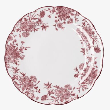 Plato llano burdeos de porcelana Charlotte &Oslash;26cm