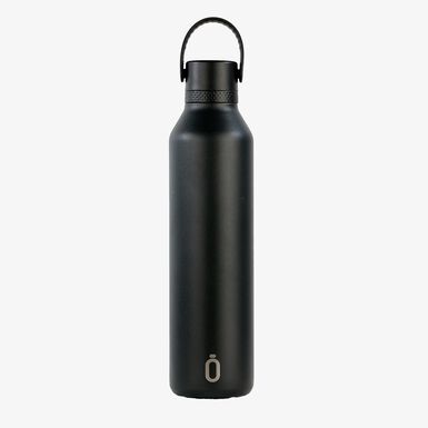 Botella t&eacute;rmica negra de acero inoxidable 1L - Runbott