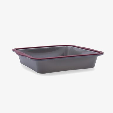 Molde cuadrado rojo de silicona Scarlet 23x24cm