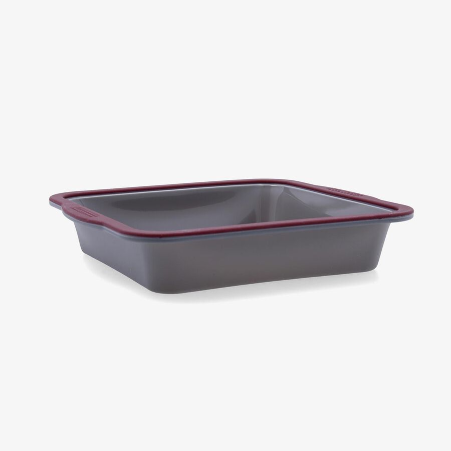 Molde cuadrado rojo de silicona Scarlet 23x24cm