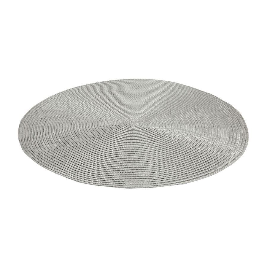 Mantel individual redondo gris Oier &Oslash;38cm