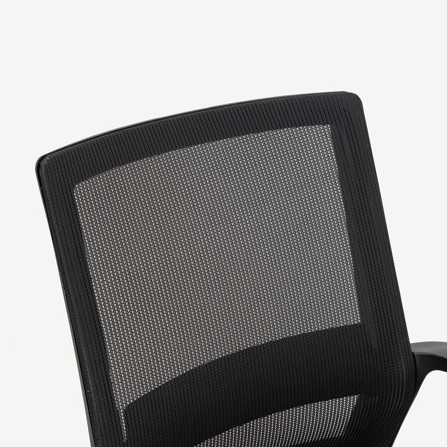 Silla de oficina negra ajustable 92/100cm
