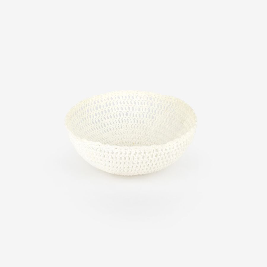 Frutero de algod&oacute;n blanco Nadel &Oslash;22x8cm