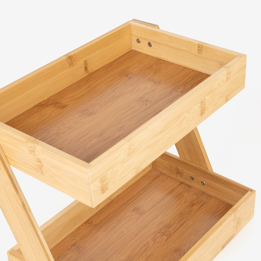 Organizador de bamb&uacute; con 2 niveles
