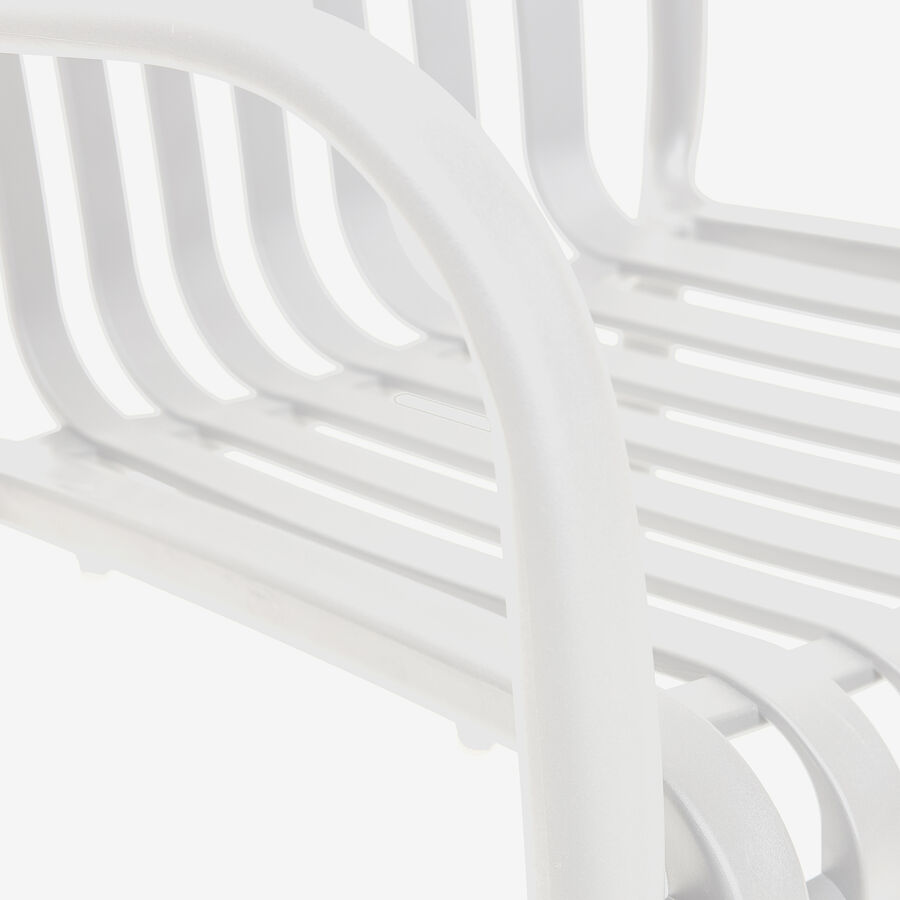 Silla de jard&iacute;n apilable de polipropileno blanca Happel 59x55x81cm