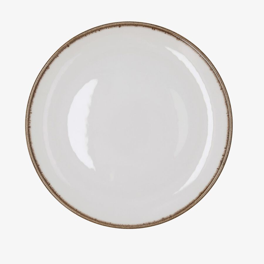 Plato llano blanco de porcelana Pietra &Oslash;27cm