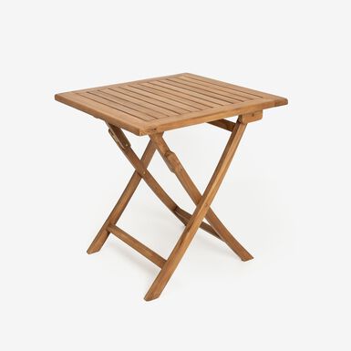 Mesa cuadrada de madera de teca 70x70x75cm