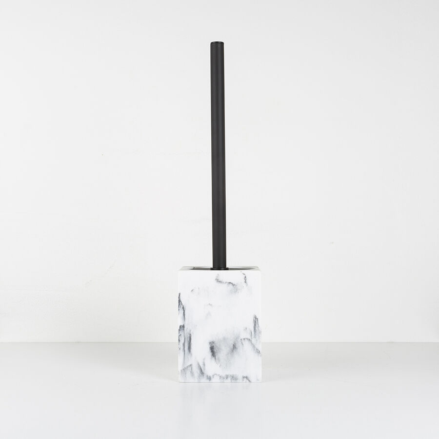 Escobillero efecto mármol Ø9x36cm