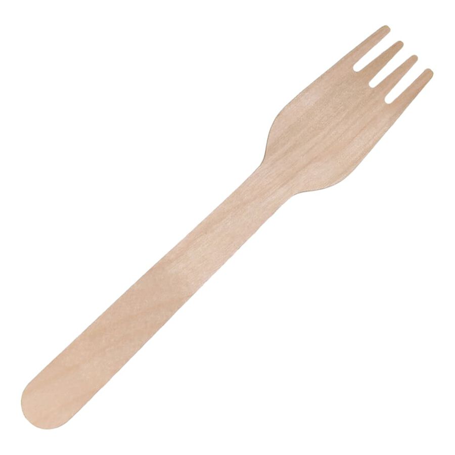 Set de 20 Tenedores desechables de pino