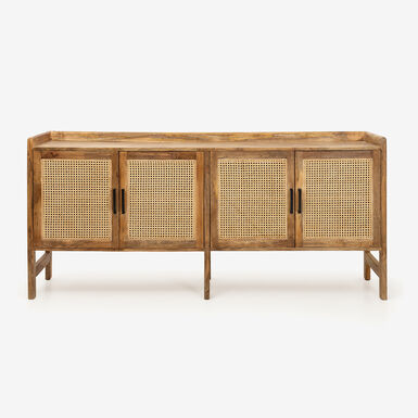 Aparador de madera de mango Merlin 180x42x82cm Clau&Chloe