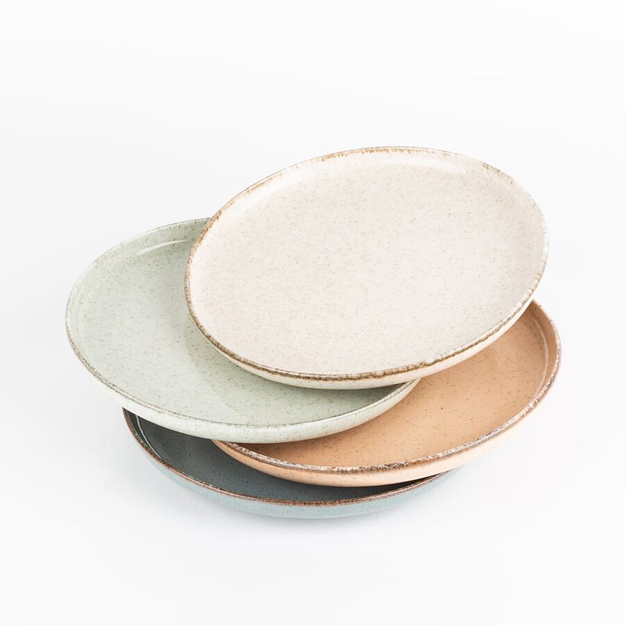 Plato de postre de porcelana Olite Ø19cm en varios colores