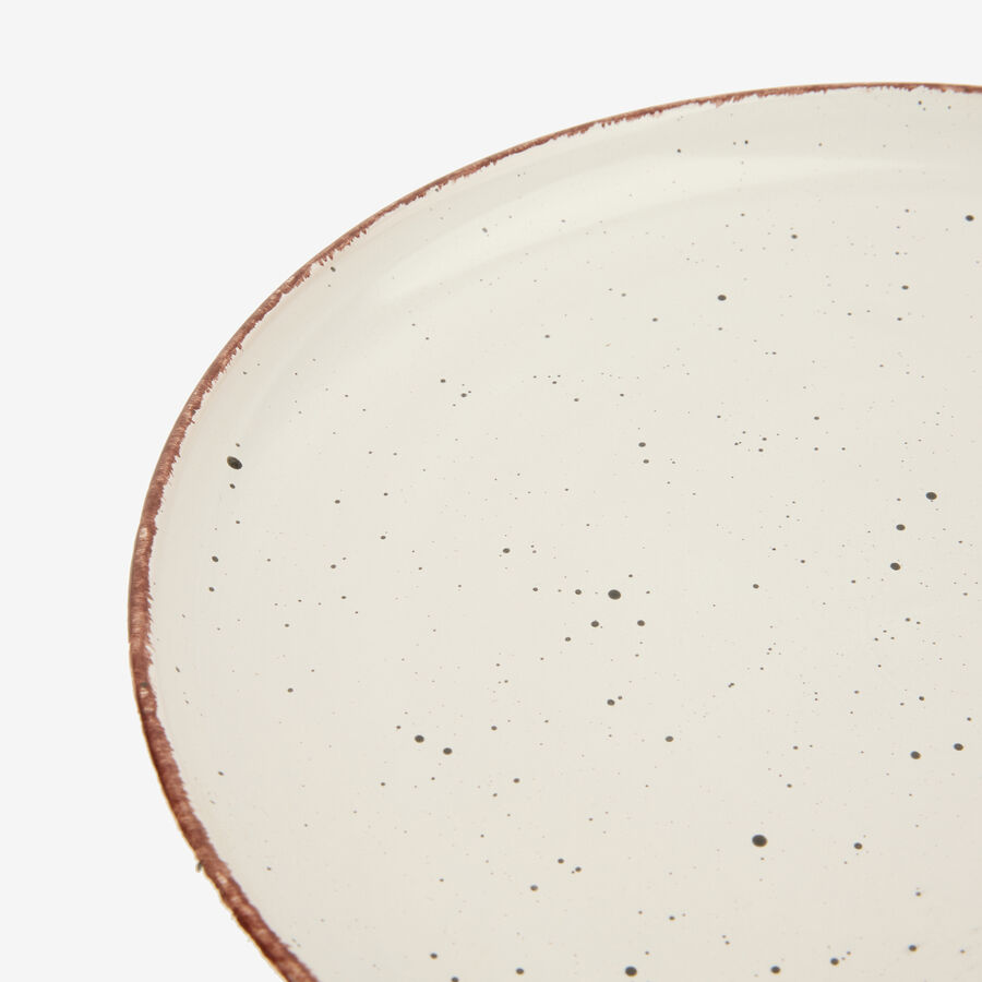 Vajilla de 12 piezas de cer&aacute;mica beige Iria