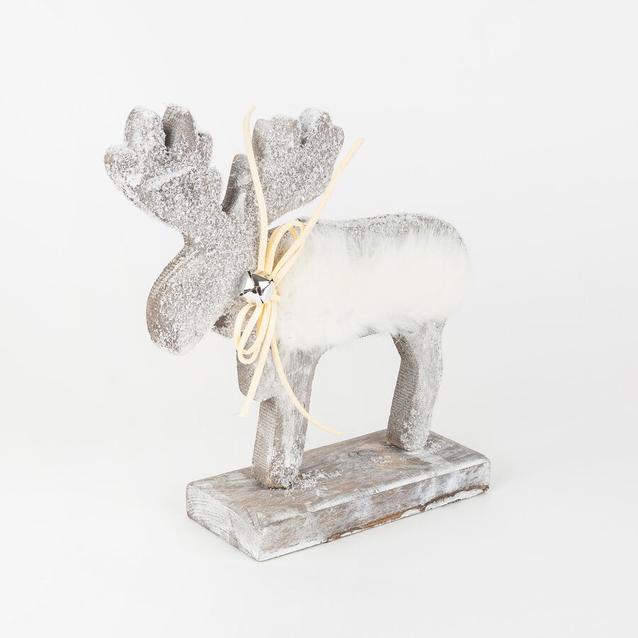 Figura decorativa de fieltro Reno 17x19cm