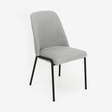 Silla de comedor gris claro Mina 49x60cm
