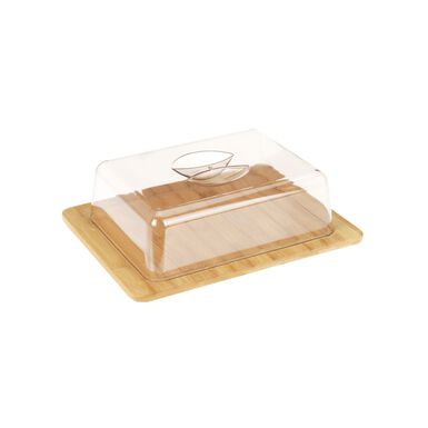 Quesera de bambú con tapa 26x20x7cm