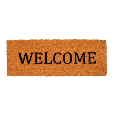 Felpudo de fibra de coco Welcome 70x25cm