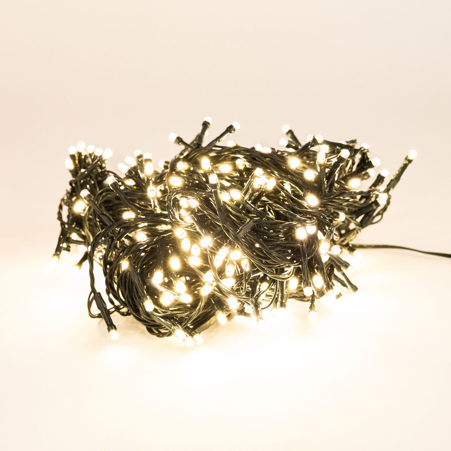 Guirnalda de luces exterior 320 LEDs luz cálida 27m