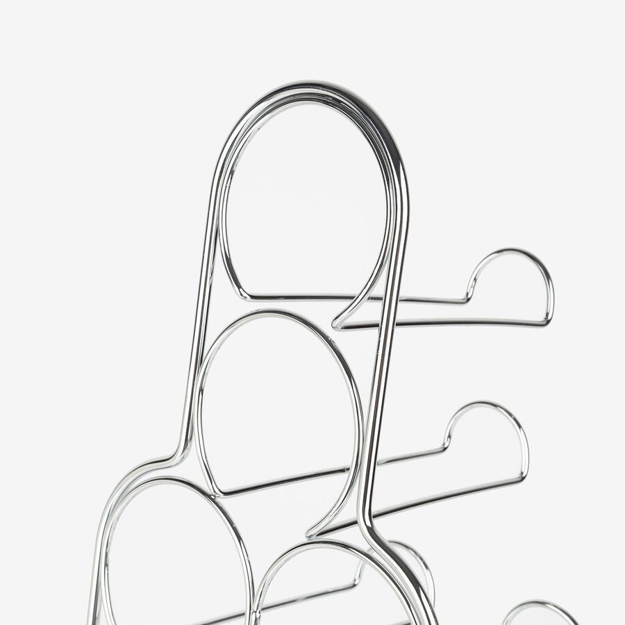 Botellero de metal para 10 botellas 19x19x55cm