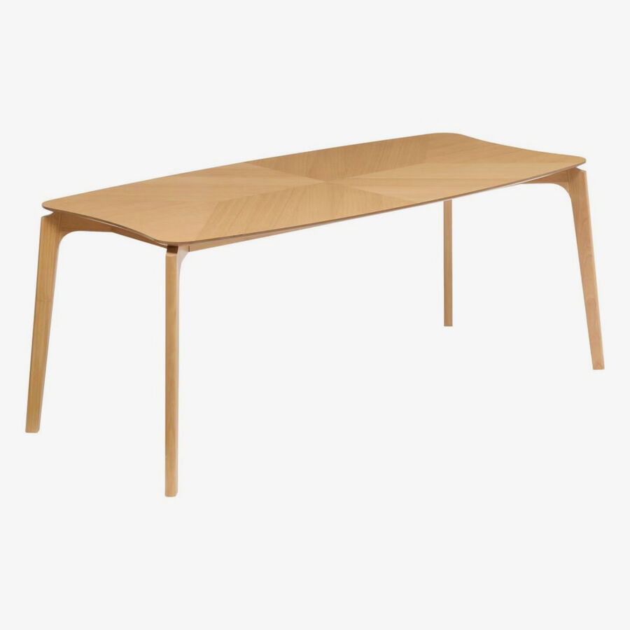 Mesa de comedor de madera Roven 180x90cm 