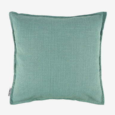 Funda de cojín de algodón verde Frida 45x45cm