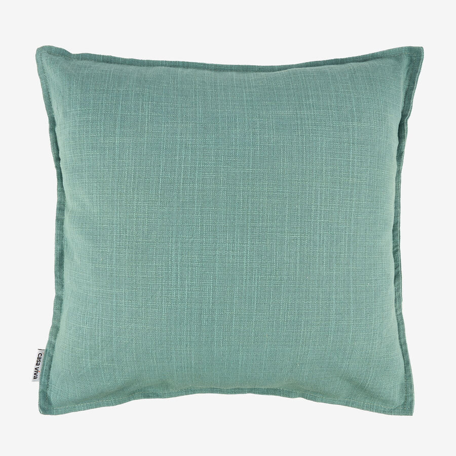 Funda de coj&iacute;n de algod&oacute;n verde Frida 45x45cm