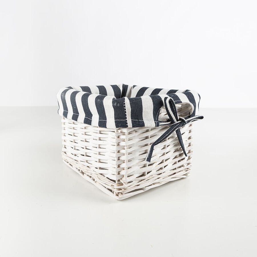 Estanter&iacute;a baja de madera blanca 25x25x45cm