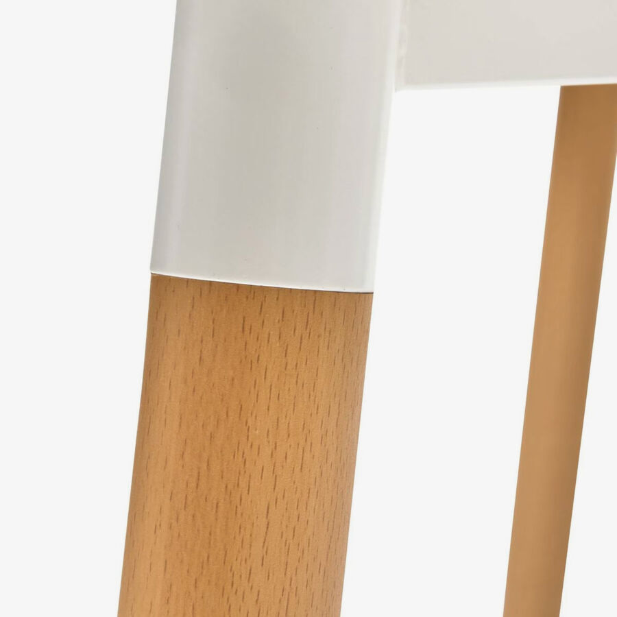 Mesa de comedor blanca de madera Navel 150x80cm 