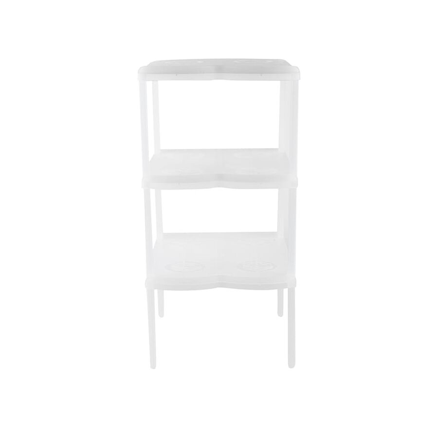 Zapatero blanco con 3 estantes 47x23x25cm