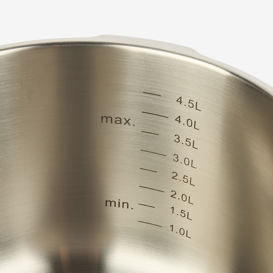 Olla a presi&oacute;n de acero inoxidable apta para inducci&oacute;n Duero &Oslash;22cm - 5,5L  - Bergner