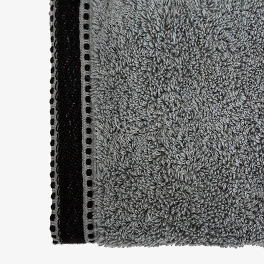 Toalla de tocador de algod&oacute;n gris Sena 30x50cm - 550 g/m&sup2;