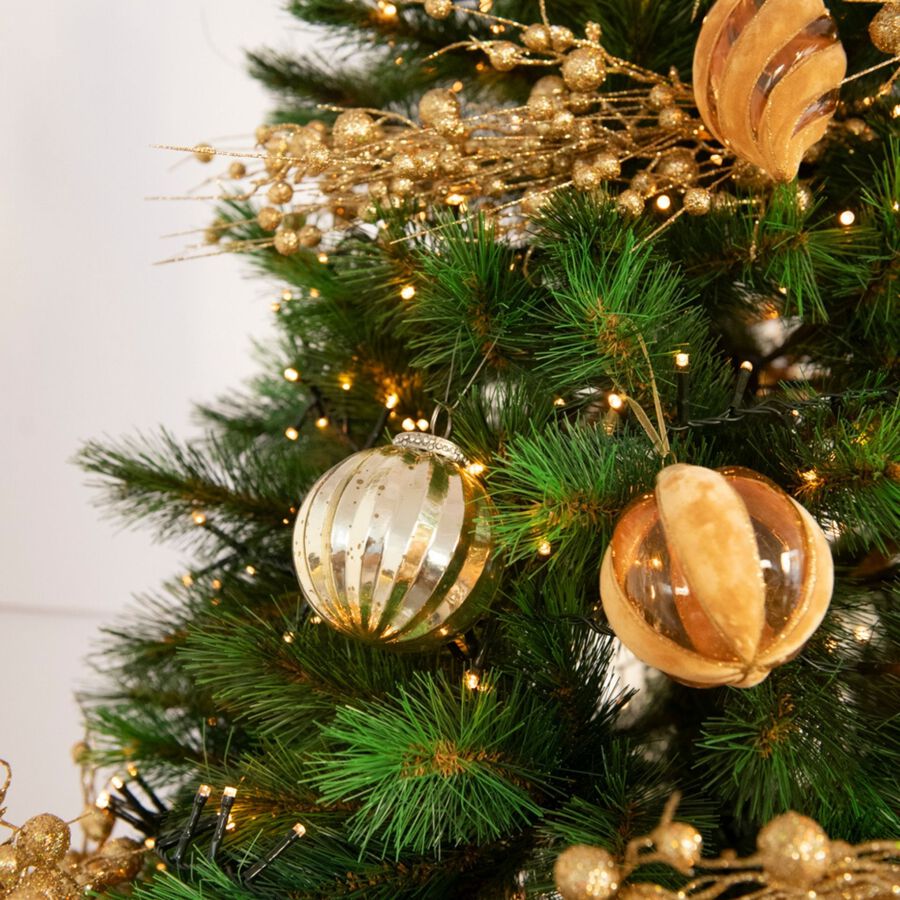 Bola decorativa de cristal Mercurio plata &Oslash;10cm