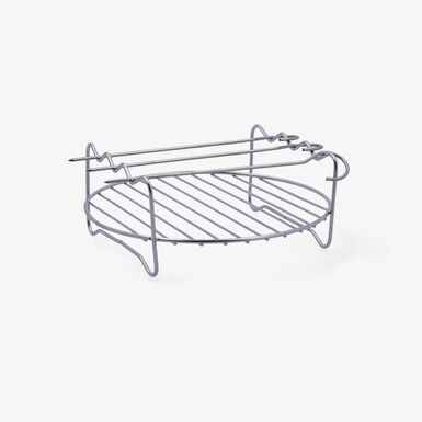 Grill con 3 pinchos de acero inoxidable Natural 17x17x7,2cm
