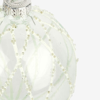 Bola decorativa plateada