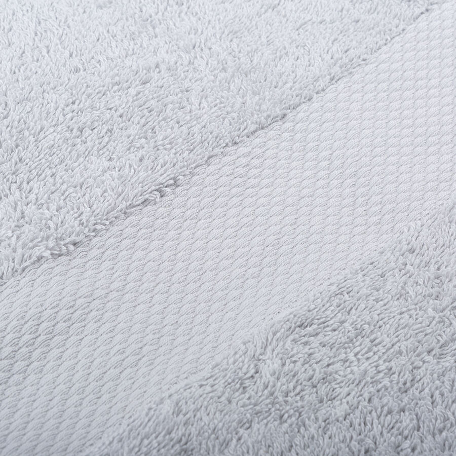 Toalla de ducha XL de algodón gris Vic 100x150cm - 500 gr/m²