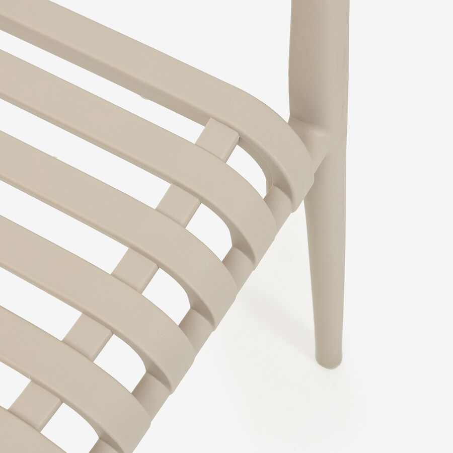 Silla de jard&iacute;n blanca Happel 55x81x57cm