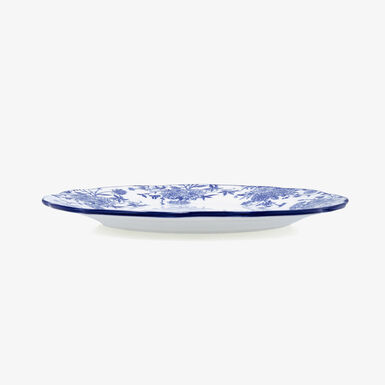 Vajilla 12 piezas con flores azul de porcelana Charlotte