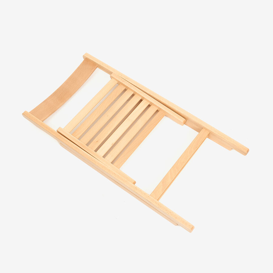 Silla plegable de madera de haya natural Gema 43x48x79cm