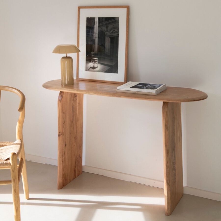 Consola de madera de acacia Yakarta 120x35x76cm