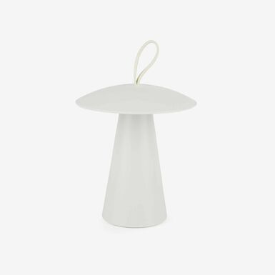 Lampara de mesa USB blanca
