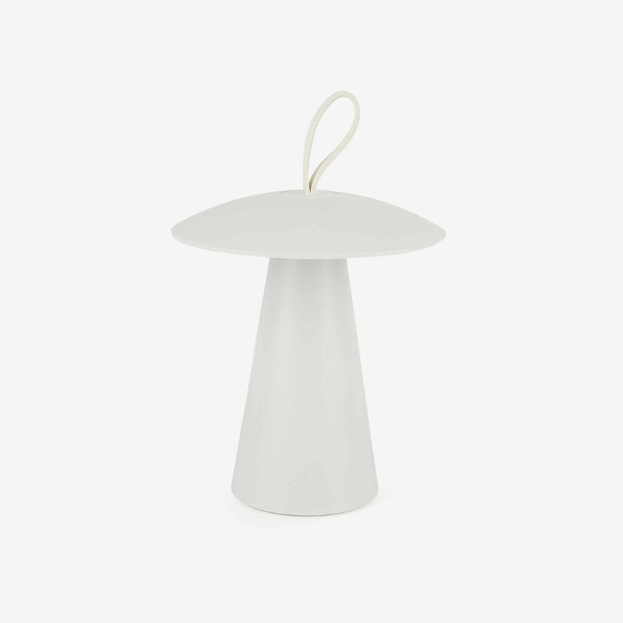 Lampara de mesa USB blanca