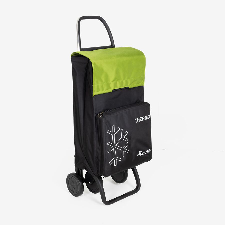 Carro para la compra negro/lima 4r Termo Fresh