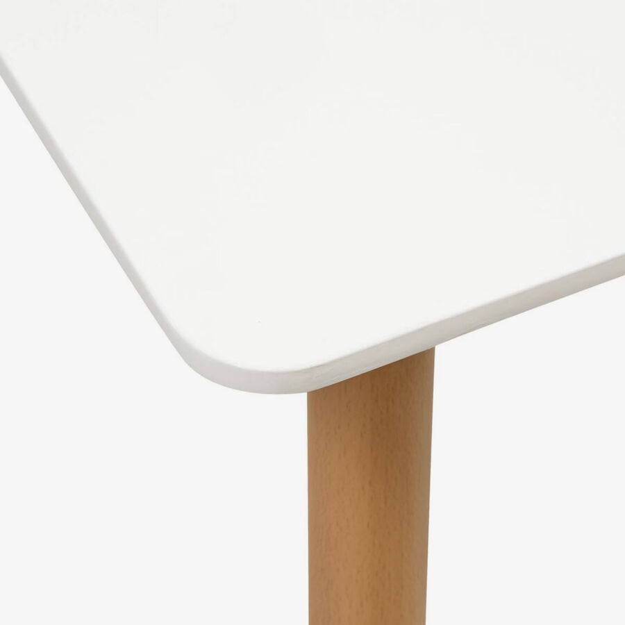 Mesa de comedor blanca de madera Navel 150x80cm 