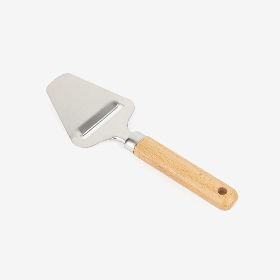 Rallador de queso de acero con mango de madera 20,5cm