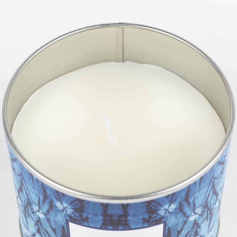 Vela con vaso de cristal aromática