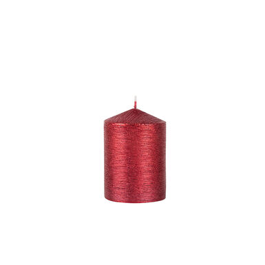 Vela decorativa pilar rojo &Oslash;7x10cm