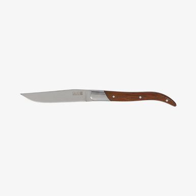 Cuchillo chuletero marr&oacute;n de acero inoxidable Narbona 22cm