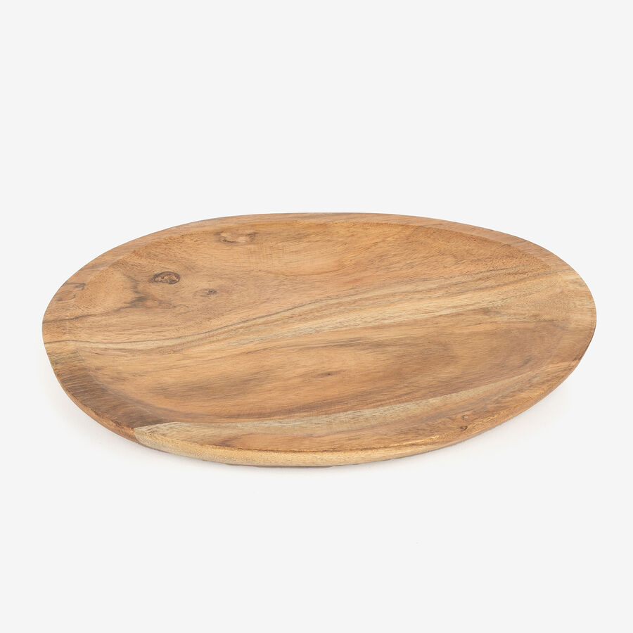 Centro de mesa de madera de acacia Simal 27x40cm