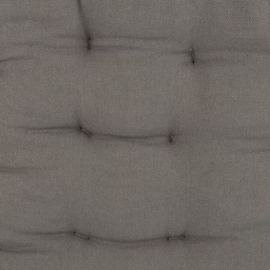 Coj&iacute;n para silla de algod&oacute;n gris 38x38x6cm